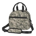 thumbnail image 1 of Army Digital Camouflage Insulated Reusable Lunch Bag with Detachable Adjustable Strap for Office Picnic Beach or Travel, 1 of 7