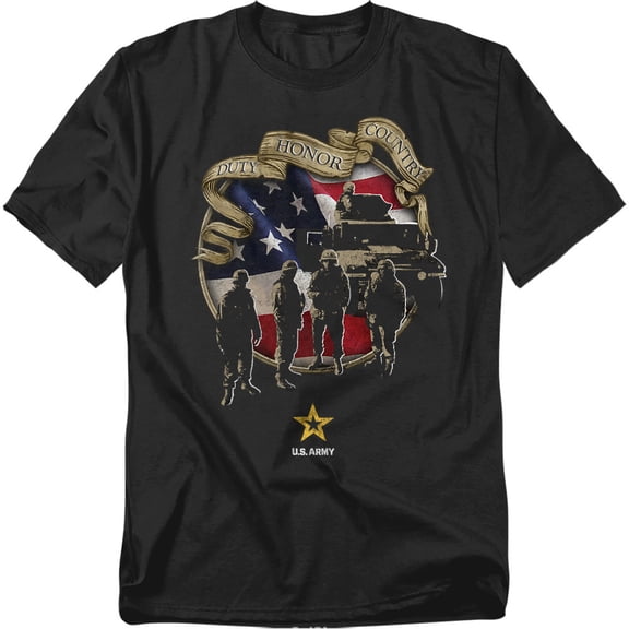 Army Duty Honor Country Mens Short Sleeve Shirt
