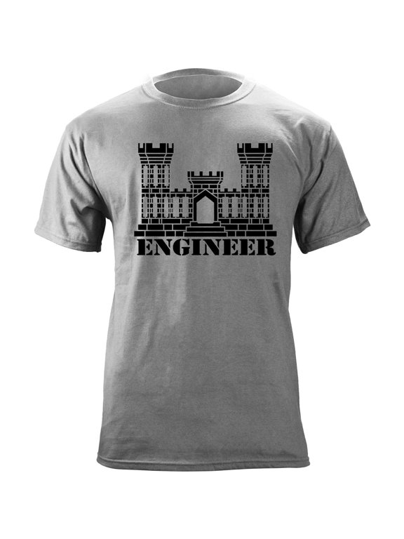 Army Engineer Branch Insignia Engineering Veteran T-Shirt