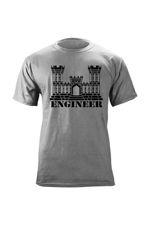 Army Engineer Branch Insignia Engineering Veteran T-Shirt