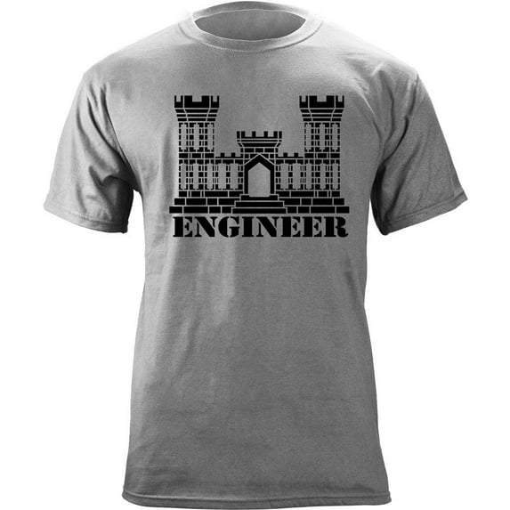 Army Engineer Branch Insignia Engineering Veteran T-Shirt