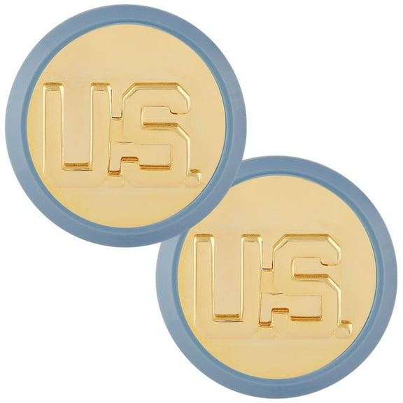 Army Enlisted US with Blue Disk Pair