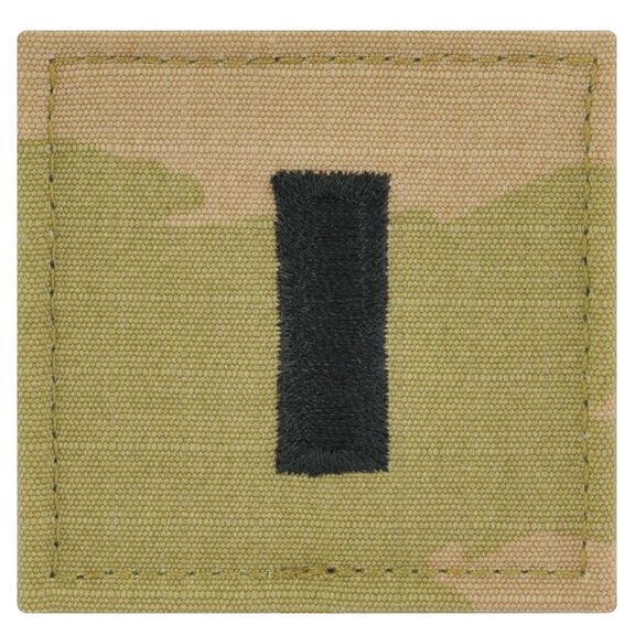 Army First Lieutenant Rank OCP/Scorpion with Hook and Loop