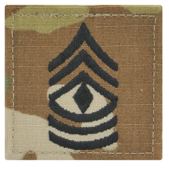 Army First Sergeant Rank OCP/Scorpion With Hook And Loop