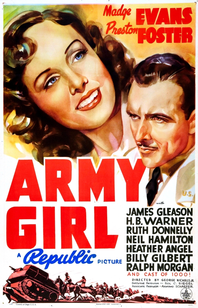 Army Girl U Canvas Art - (24 x 36)
