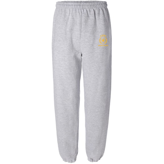 Army Gold Crest Elastic Bottom Sweatpants with gold print