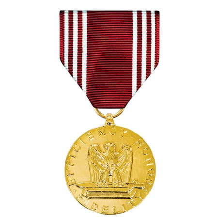 Army Good Conduct Service Award Full Size Medal 22K Gold Plated