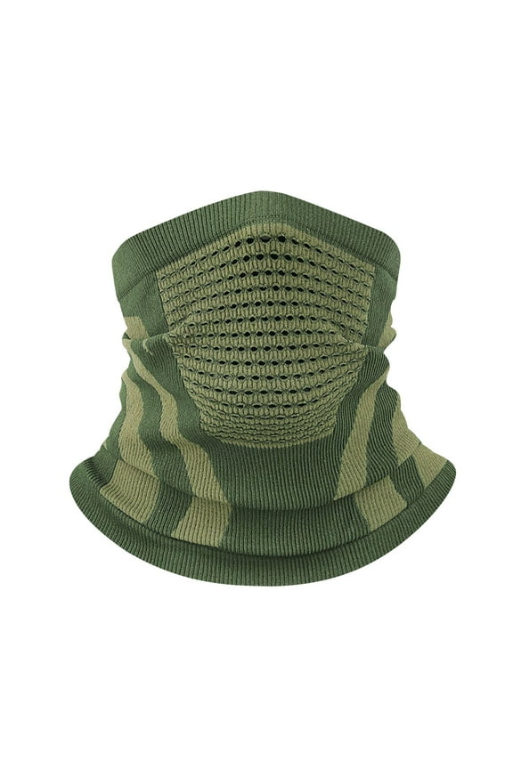 Army Green All Season Riding Balaclava Outdoor Sports Face Mask Mountain Climbing Skiing Windproof Thickened Warm Ear Cover Scarf Army Green