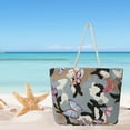thumbnail image 1 of Army Green Butterfly Thermal Insulated Beach Tote Bag, Portable for Camping & Picnic, 1 of 5
