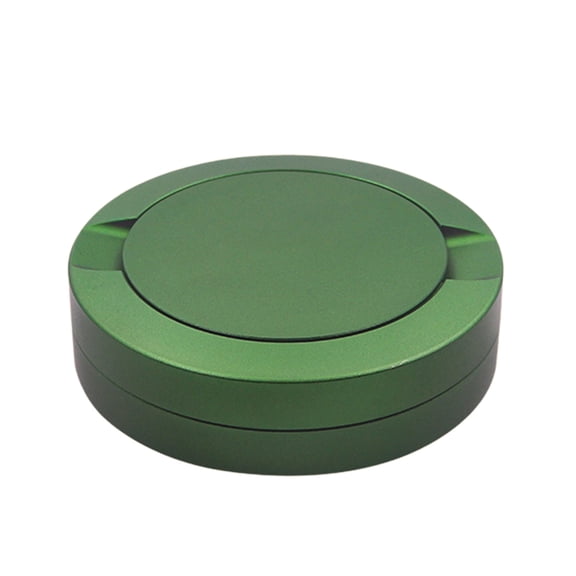 Army Green Double Layered Metal Snuff Container Portable Pocket Tobacco Pill Case Travel Storage Box For Men