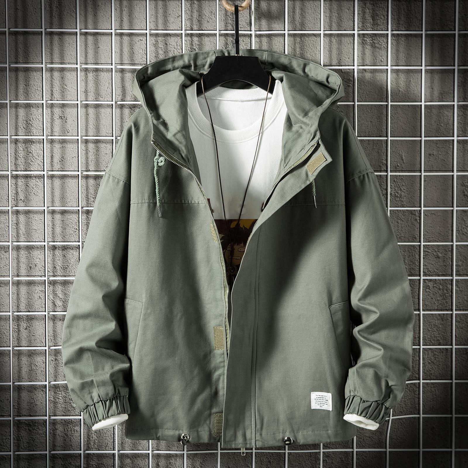 Fashion Mens Jackets Coat New Spring Autumn Men Casual Hooded Jacket  Windbreaker Outerwear Male Clothes Plus Size M 3XL From Hua356, $4.31