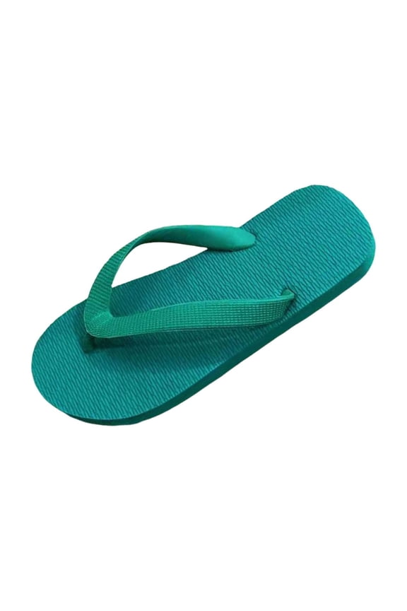 Army Green Unisex Casual Flip Flops Rubber Construction With Traction Sole In Muted Hue Accommodates Various Sizes Trendy For Seasonal Wardrobe And Outdoor Fun