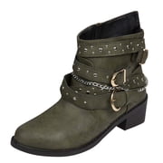 Bottes Femmes Electric Karma - Style Militaire, Vert Armée, Taille US 6, Occasion