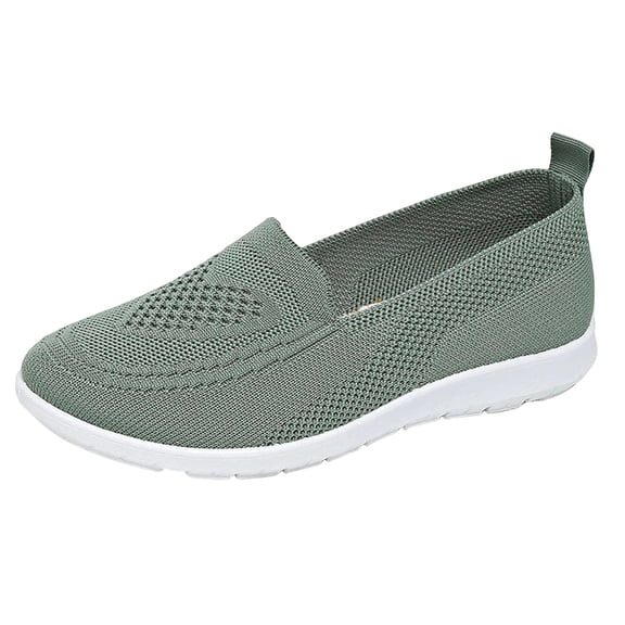 Army Green Womens Lightweight Low Cut Wedge Heel Shoes For Spring And Summer Casual Outdoor Leisure Comfortable Footwear All Match Plus Size Size 36