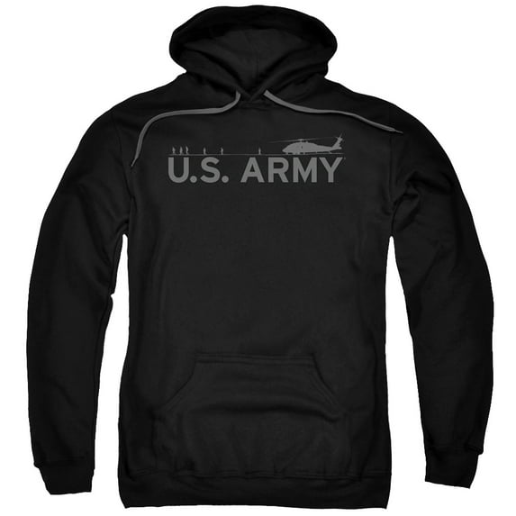 U.S. Army Men's Helicopter Hooded Sweatshirt Black