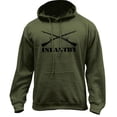 thumbnail image 1 of Army Infantry Branch Insignia Military Veteran Pullover Hoodie Sweatshirt, 1 of 1