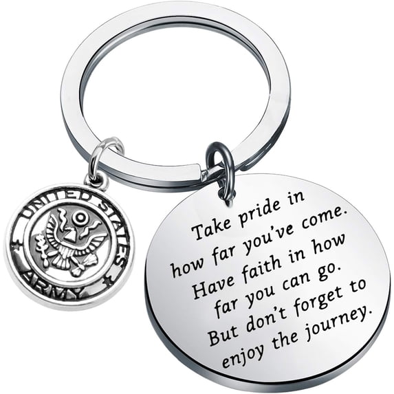 Army Keychain Gift Military Deployment Gifts Army Graduation Gifts Take pride