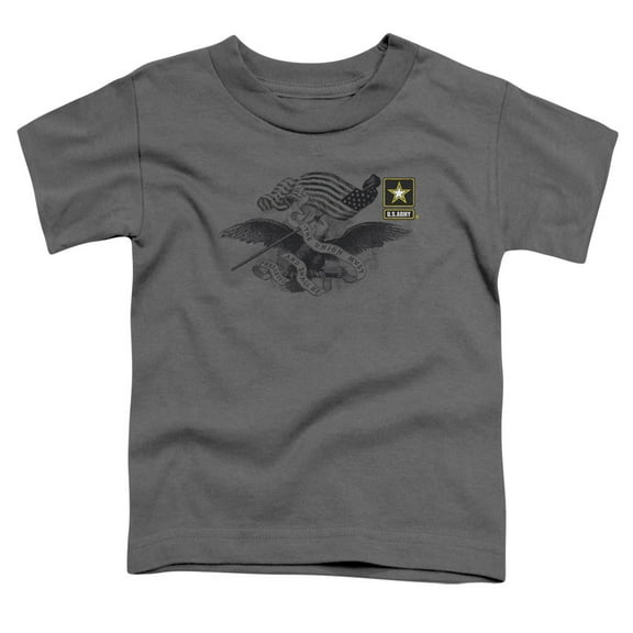 Army Left Chest S/S Toddler T-Shirt Charcoal