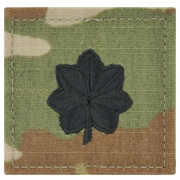 Army Lieutenant Colonel Rank OCP/Scorpion with Hook and Loop