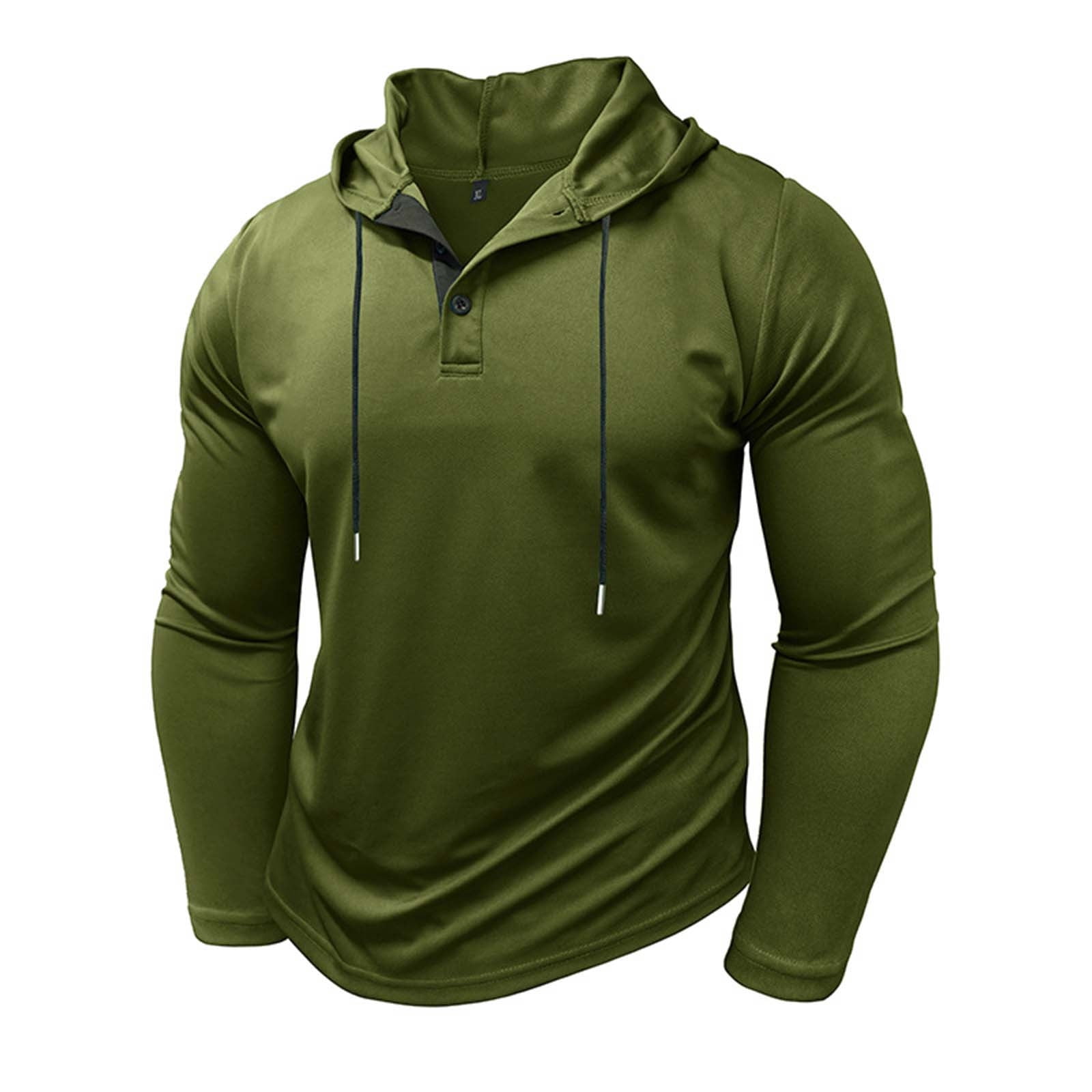 Green Spring Coat Cotton Men New Army Zippered Hooded main image 1