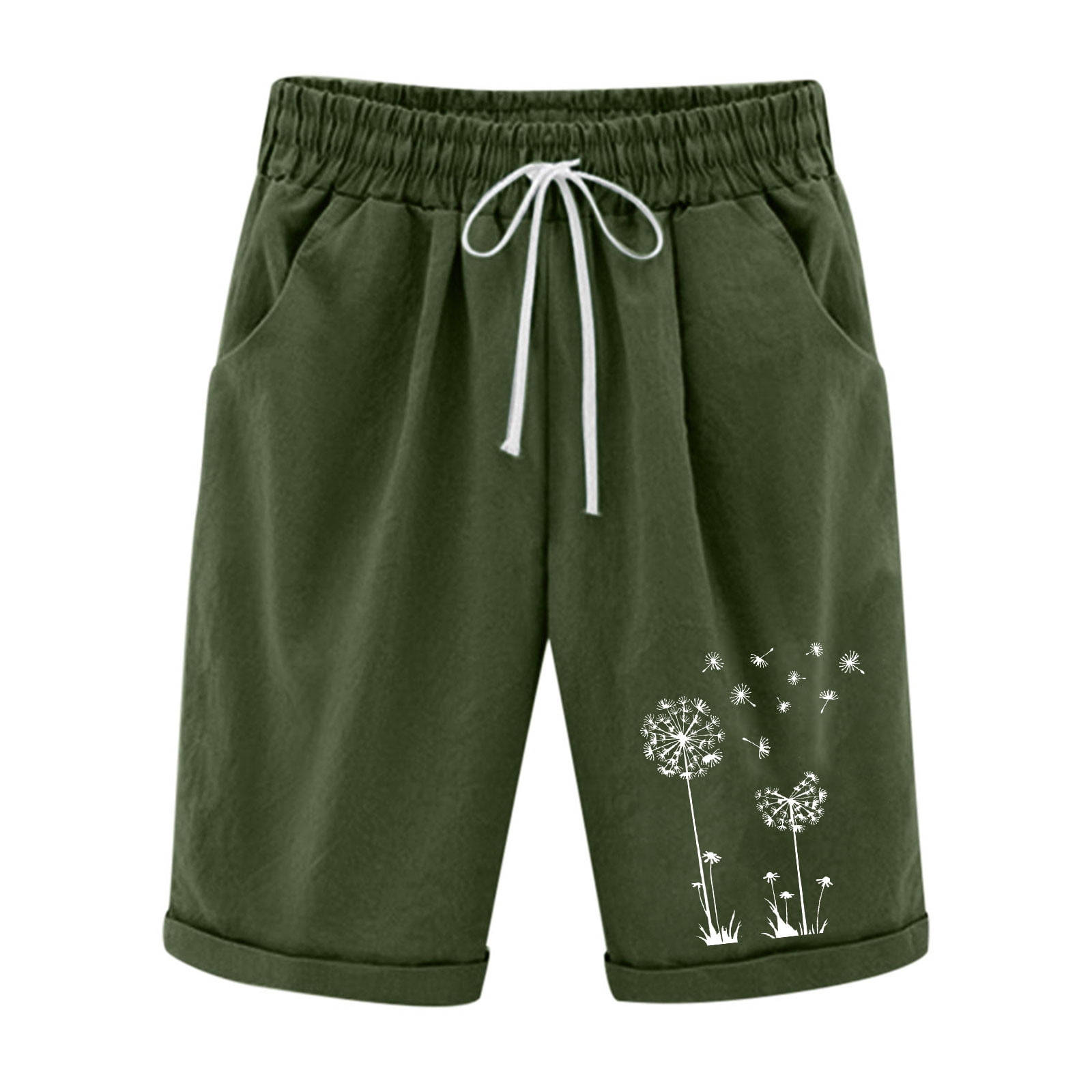 Women's Sea Green Slim Fit Denim Shorts main image 0