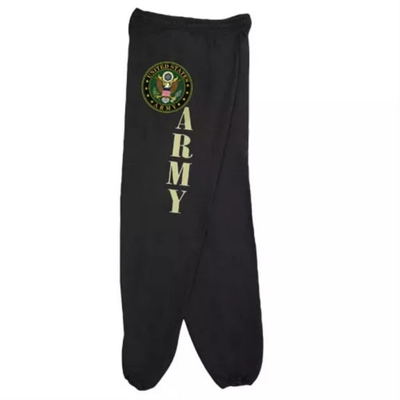 Army Logo Mens Sweatpant Black - Medium