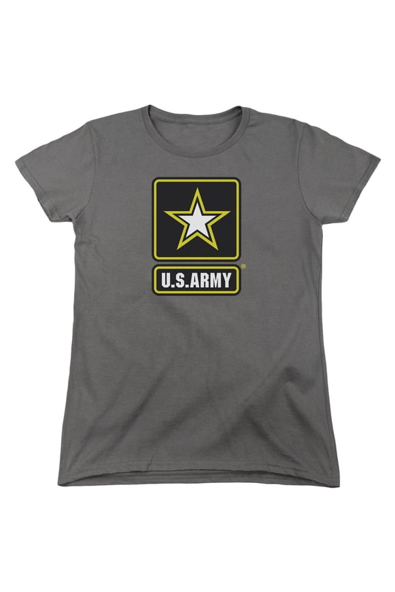 Army Logo S/S Women's T-Shirt Charcoal