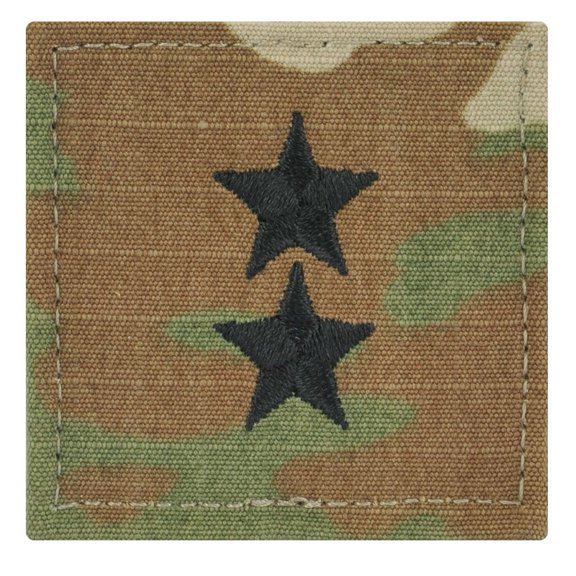 Army Major General Rank OCP/Scorpion with Hook and Loop