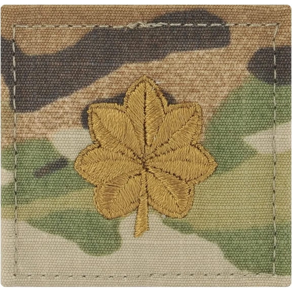 Army Major Rank OCP with Hook and Loop