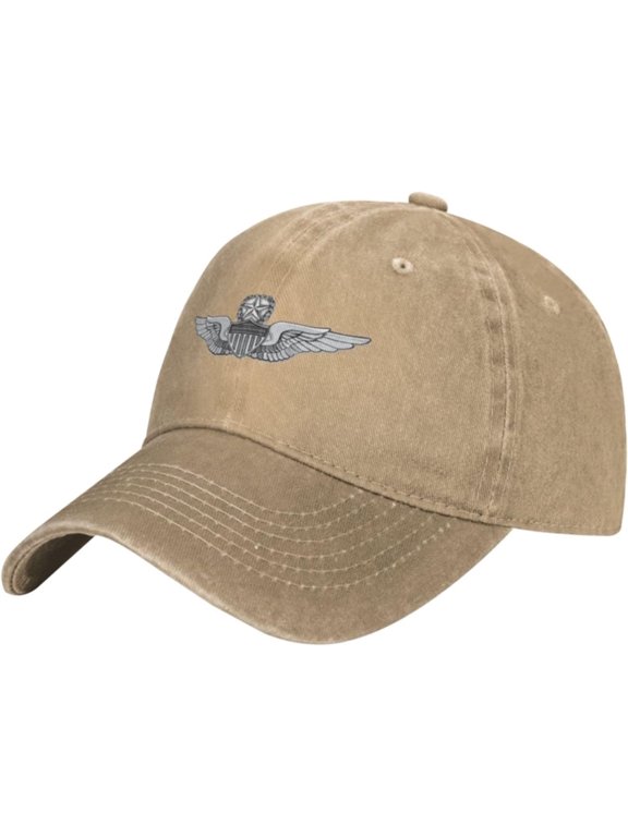 Army Master Aviator Wings Denim Baseball Cap Hat Adjustable Cowboy Hat