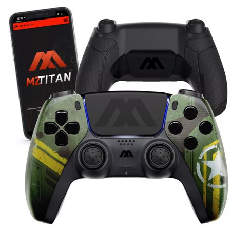 Army Mecha MZ Extreme Anti-recoil Modded Controller Remap Paddles Hair Triggers compatible with PS5