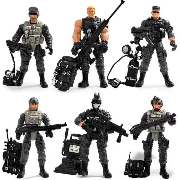 Army Men Set, Soldiers Toys for Boy Age 4-7,Army Men Action Figure Military Playset with Military Weapons Accessories,Army Toy Set for Toddler Boy