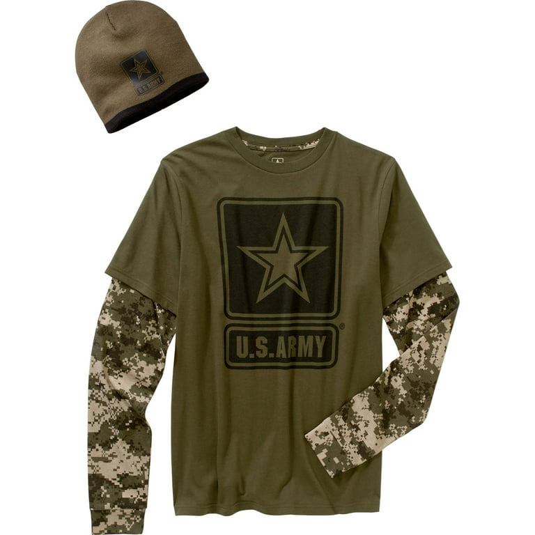 Army Men's Combo Shirt Beanie