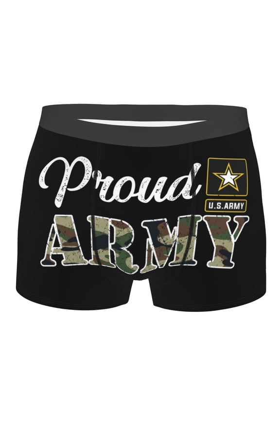 Army Mens Boxer Briefs Funny Novelty Underwear Present for Men XXL
