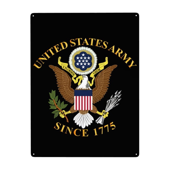 Army Metal Sign Decor Tin Hanging Picture Wall Decoration 12x16 Inches