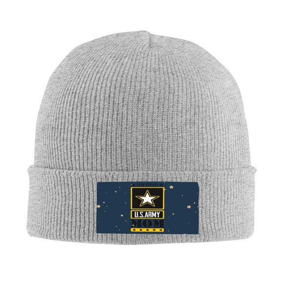 Army Mom Men Women Knitted Hat Adult Knit Beanie For Fall Winter Knit Hat Cap Slouchy Knitted Skull Cap