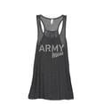 thumbnail image 1 of Army Mom Women's Fashion Sleeveless Flowy Racerback Workout Yoga Tank Top Charcoal Grey 2X-Large, 1 of 3