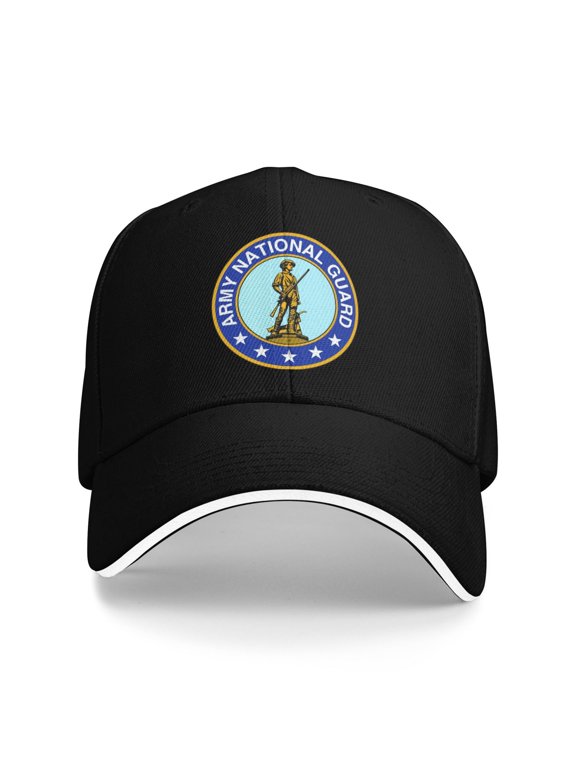 Army National Guard Us Unisex Adult Baseball Caps Adjustable Casquette Dad Hat Sandwich Cap Outdoors Headwear