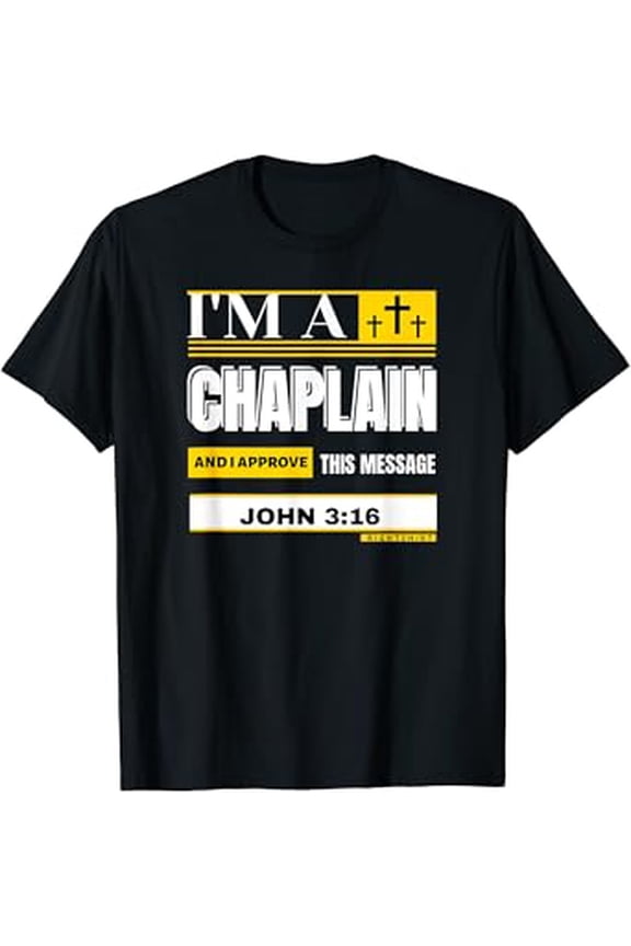 Army Navy Chaplain Appreciation Christian Message John 3:16 T-Shirt