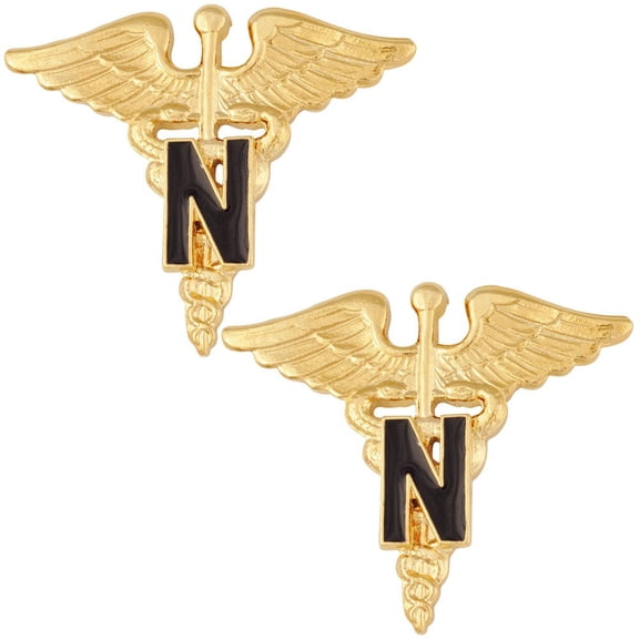 Army Nurse Insignia Officer Pair