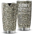 thumbnail image 1 of Army Nutrition Facts Tumbler For Veterans Day Gifts Camouflage Pattern Veteran Coffee Mug Soldier Military Men Gift Ideas Insulated Stainless Steel Travel Cup With Lid 20oz, 1 of 6