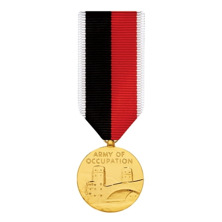 Army Occupation Medal Miniature Anodized