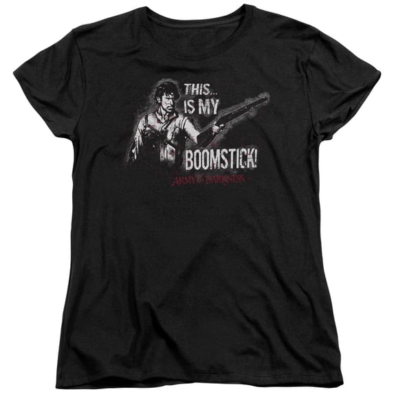 Army Of Darkness Boomstick Women's T-Shirt Black