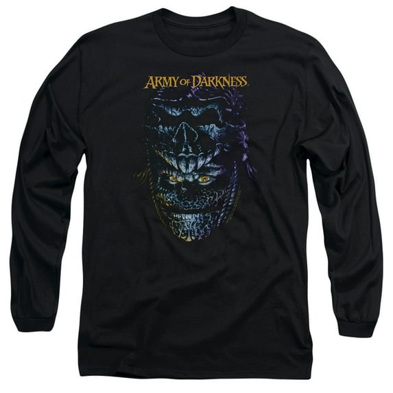 Army Of Darkness Evil Ash Long Sleeve Adult 18/1 T-Shirt Black