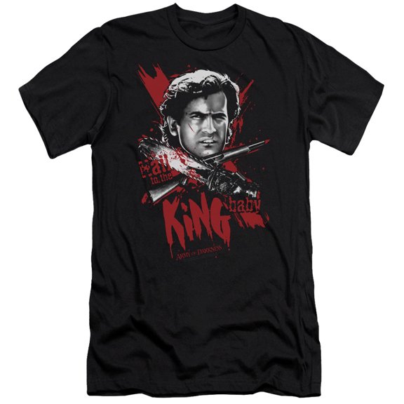Army Of Darkness Hail To The King Adult 30/1 T-Shirt Black