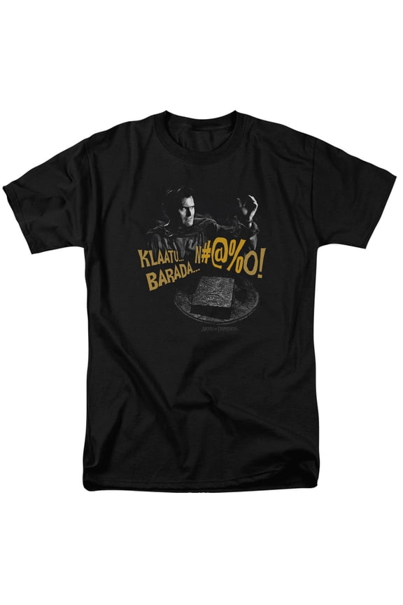 Army Of Darkness Klaatu...Barada Adult 18/1 T-Shirt Black