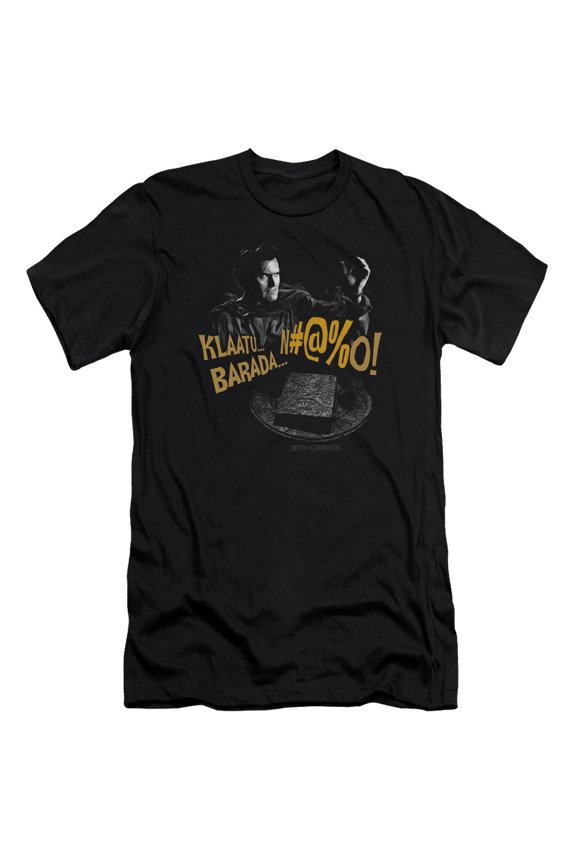 Army Of Darkness Klaatu...Barada Adult 30/1 T-Shirt Black