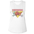 thumbnail image 1 of Army Of Darkness AOD S Mart Smart Shopper White Women's Muscle Tank T-Shirt, 1 of 2