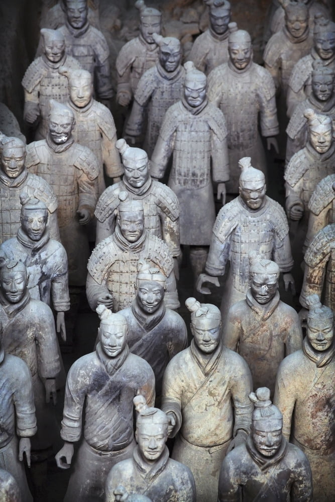 Army Of Terracotta Warriors In Xian ShaanxiChina Canvas Art - Timothy Allen  Design Pics (12 x 19)