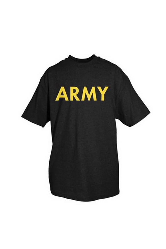 Army One-Sided Imprinted T-Shirt, Black - Medium